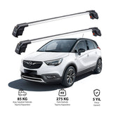 OPEL GRANDLAND X 2018 et modèles ultérieurs TRX2 Thunder Carrier Barres transversales pour galerie de toit 2 barres